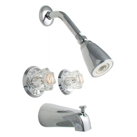 LDR INDUSTRIES Ldr Chrome Tub & Shower Double Handle Faucet  011-8700 011-8700